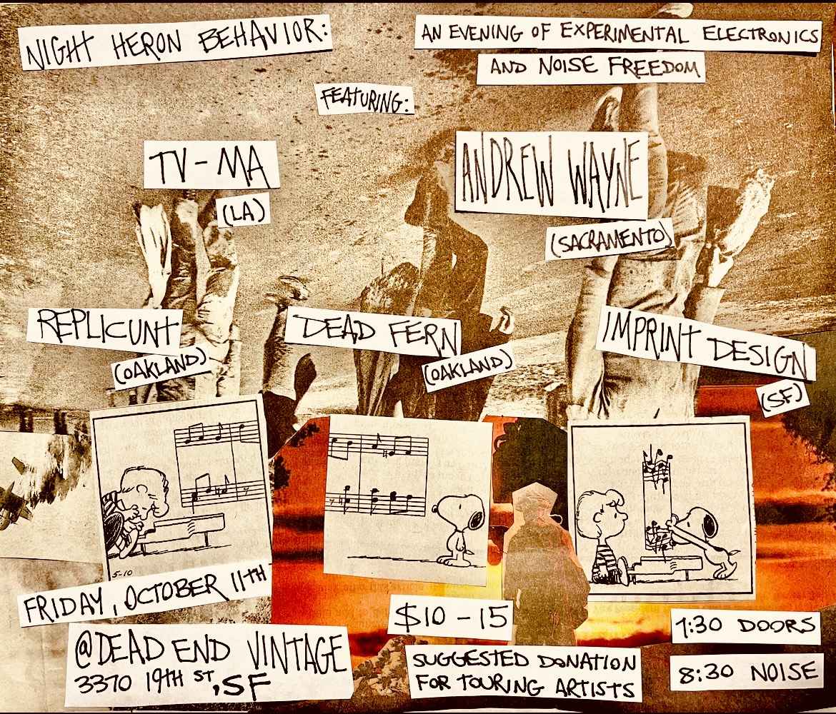 Oct 11th Dead End Vintage Flyer
